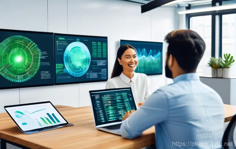 AI 프로젝트 관리 실무 노하우 - **Multidisciplinary Innovation in AI Project Management**
    A vibrant, dynamic image showcasing a ...