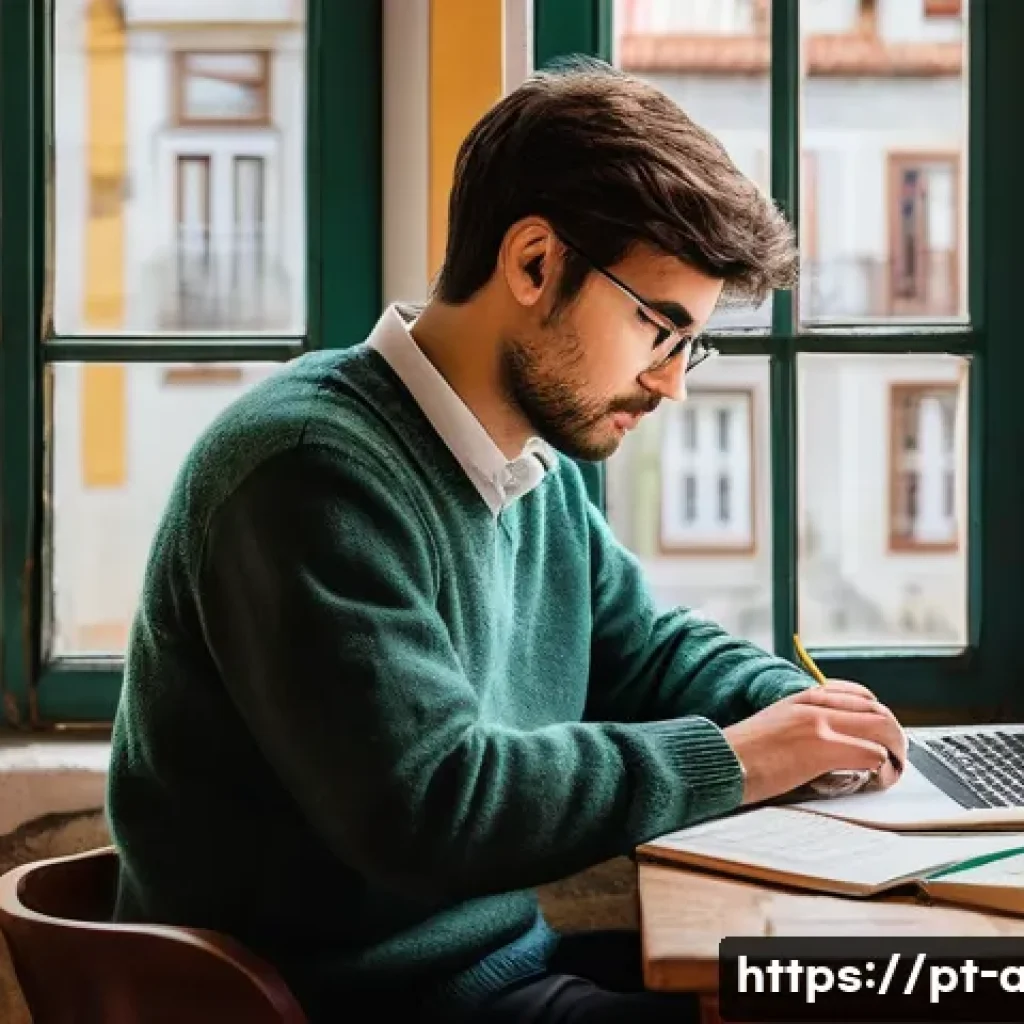 AI 연구자로서의 성장 전략 - **Prompt:** A young, gender-neutral adult researcher, dressed in comfortable yet smart casual attire...