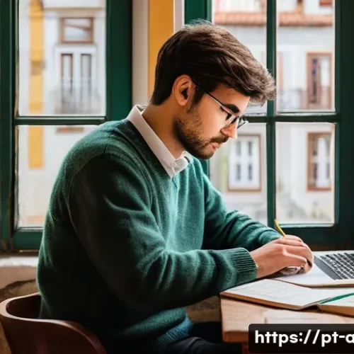 Home 32 AI 연구자로서의 성장 전략 - **Prompt:** A young, gender-neutral adult researcher, dressed in comfortable yet smart casual attire...